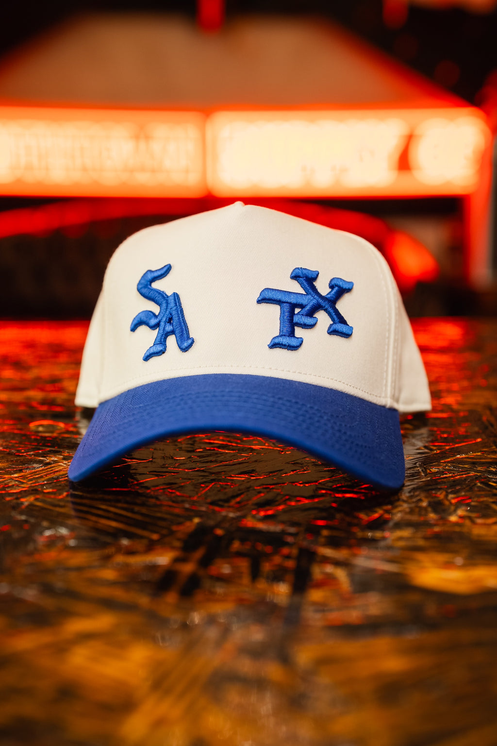 A-Frame Academy Blue SATX cap