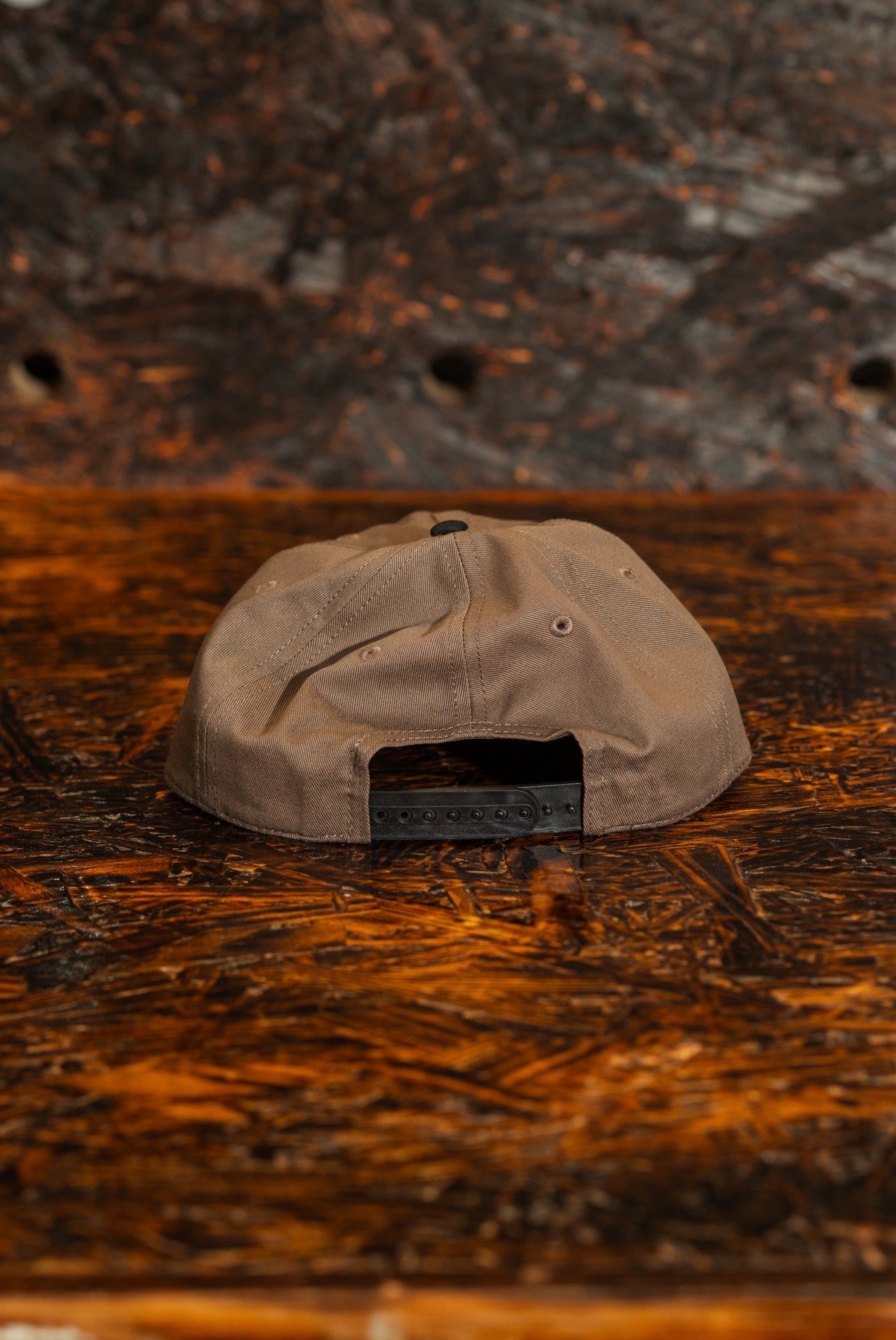 SATX flat bill cap (brown + white)