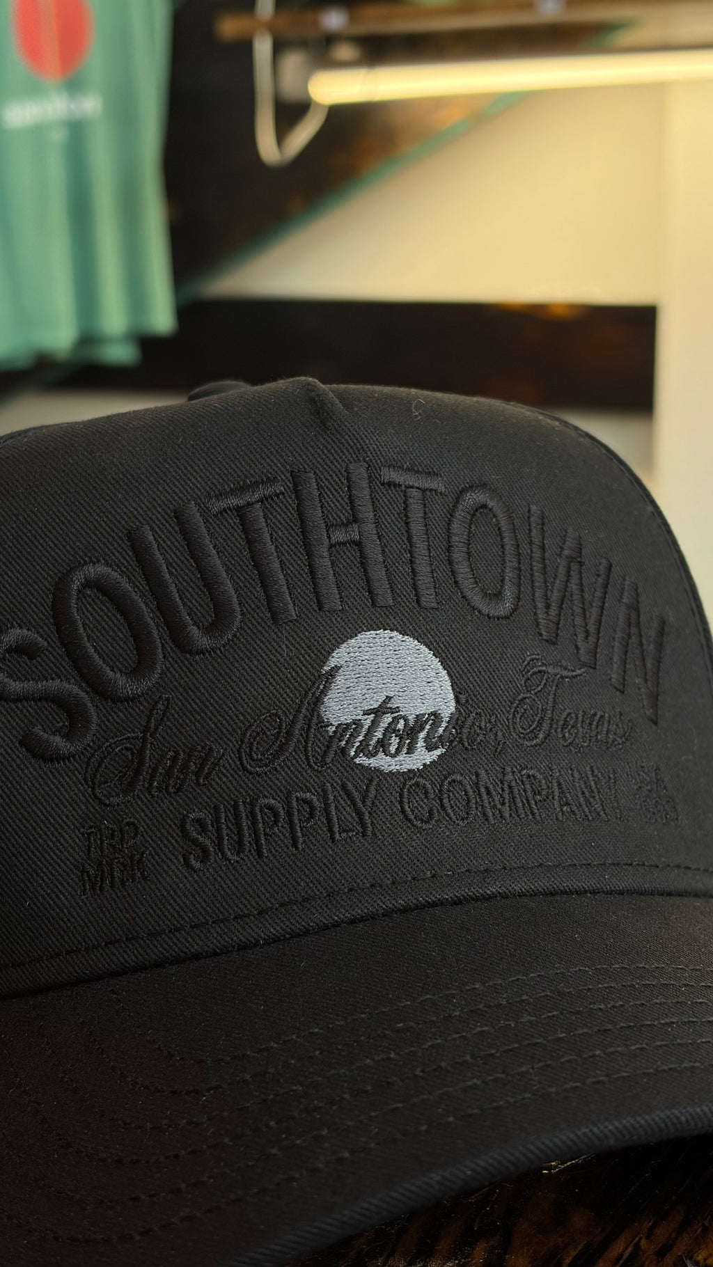 Black on Black A-Frame Cap