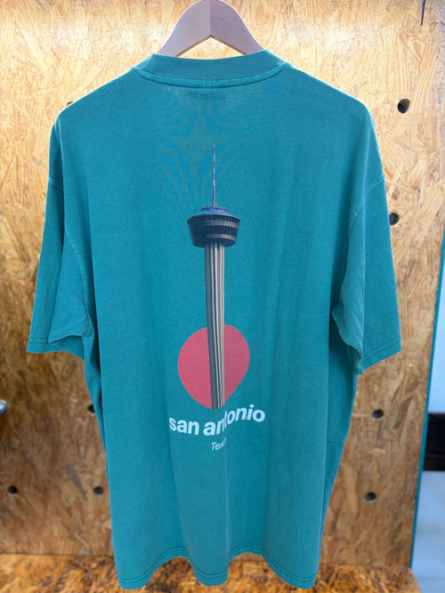 Tower tee (faded teal)