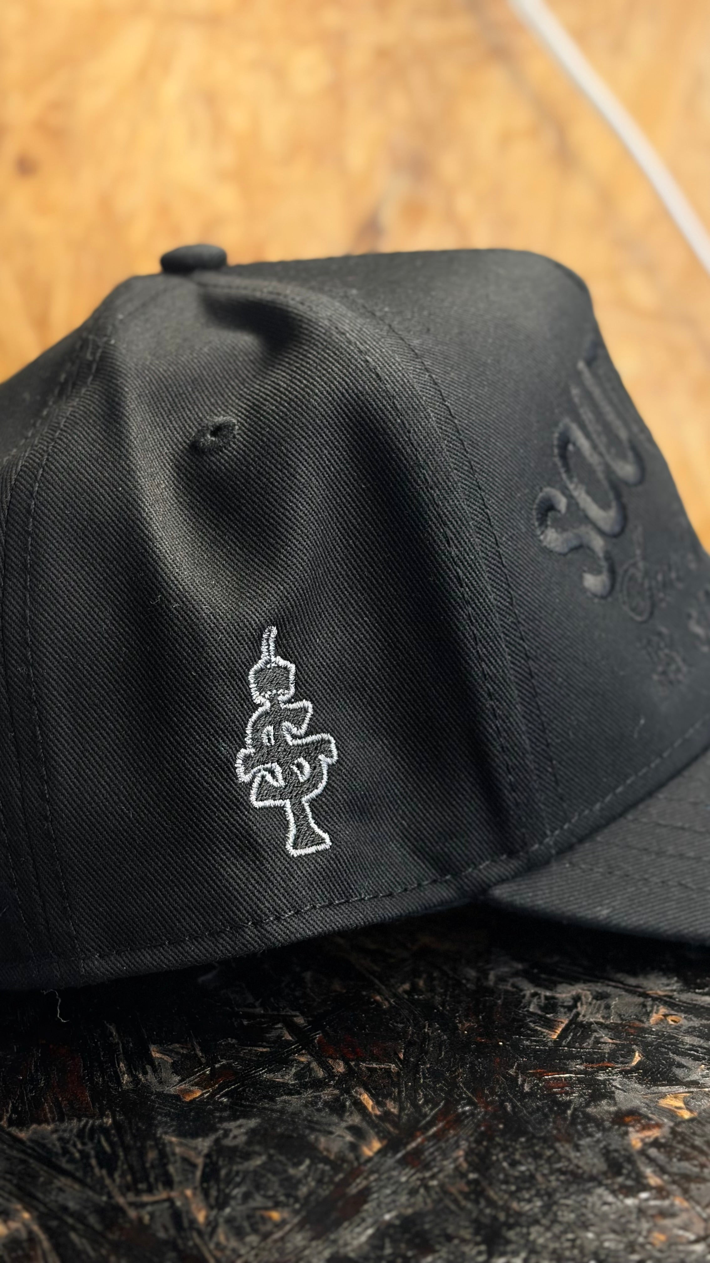 Black on Black A-Frame Cap