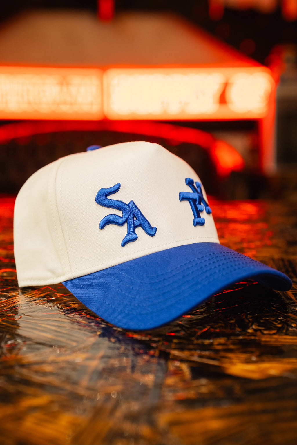 A-Frame Academy Blue SATX cap