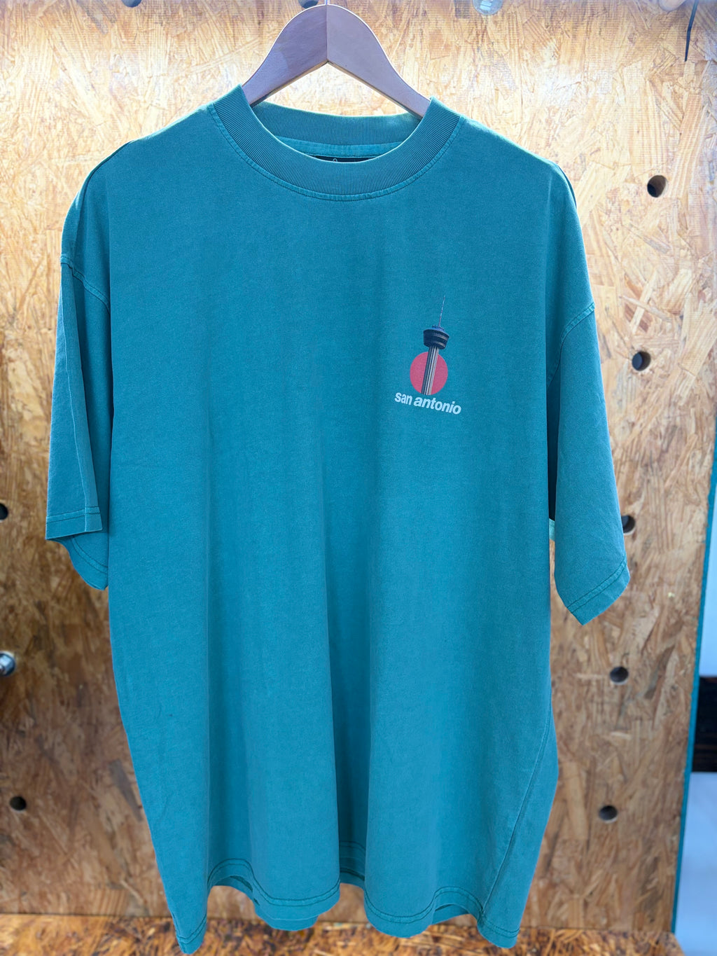 Tower tee (faded teal)