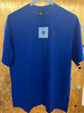 Crest tee royal blue/red