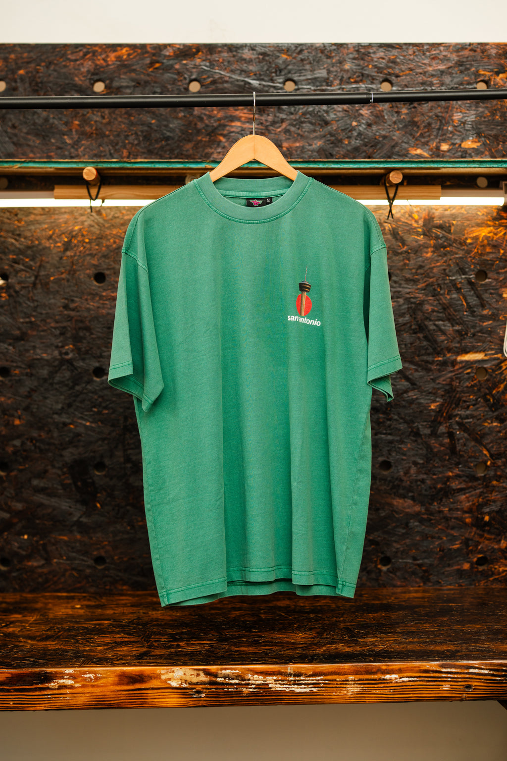 Tower tee (faded teal)