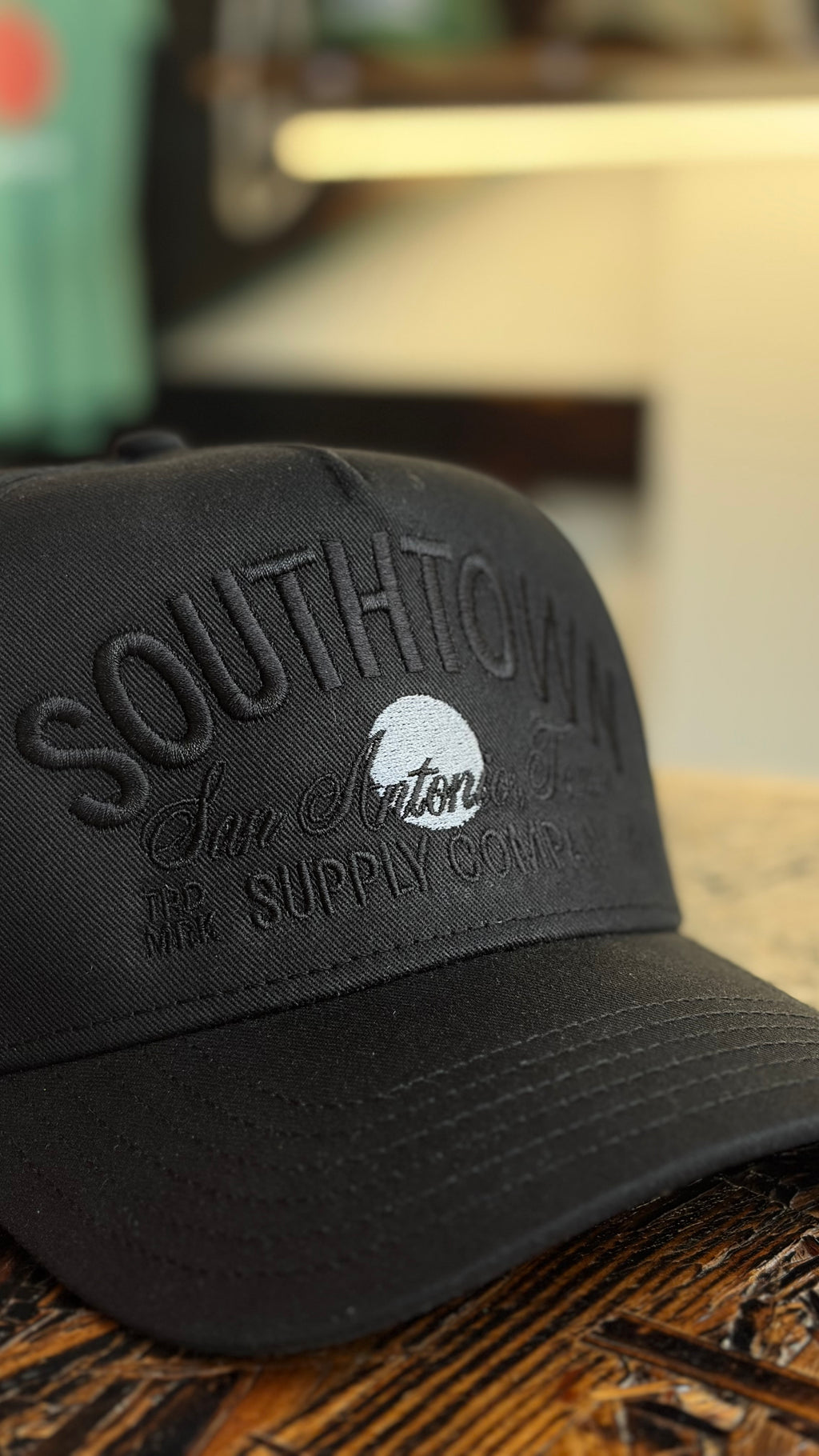 Black on Black A-Frame Cap