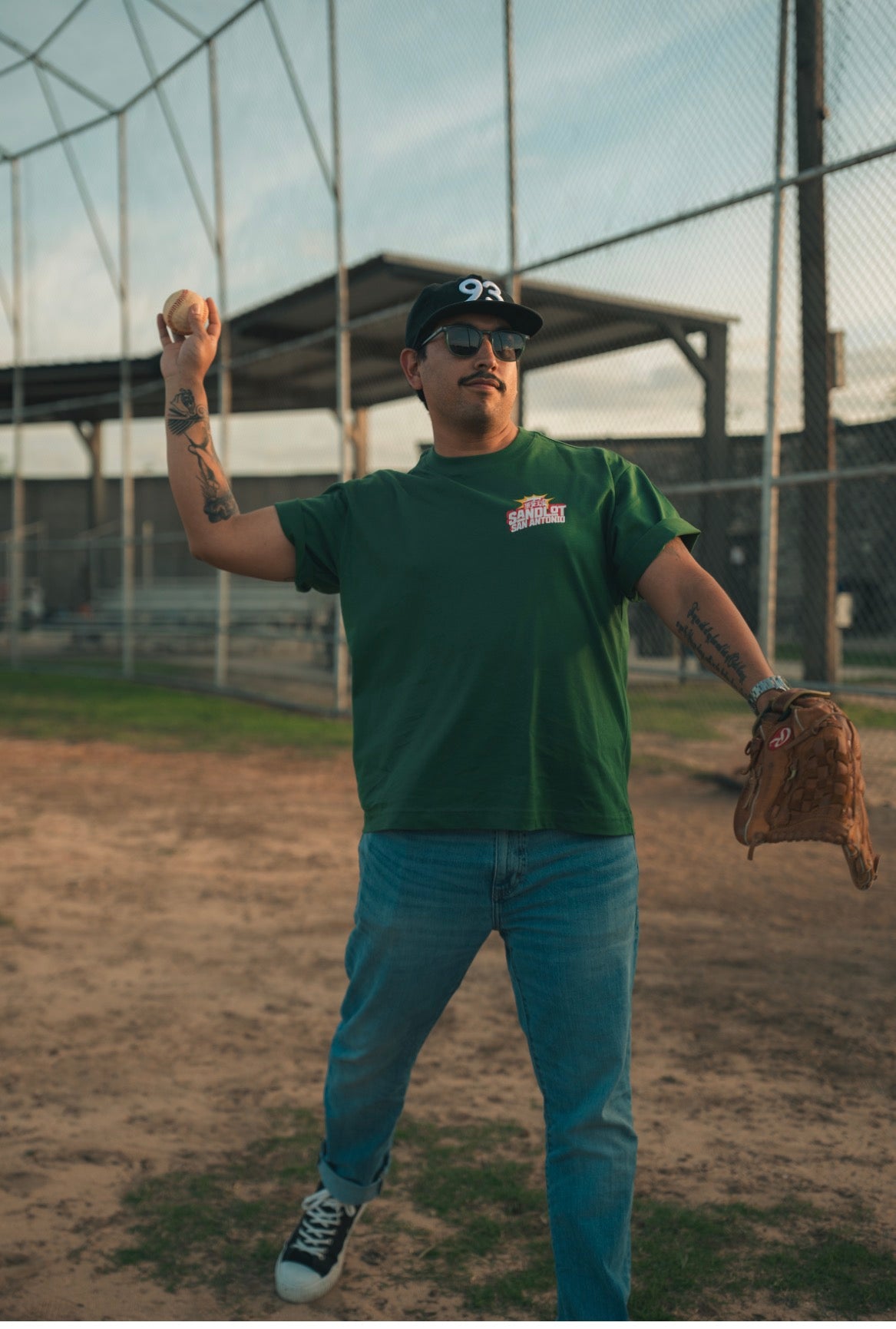 Sandlot Madrina benefit tee green