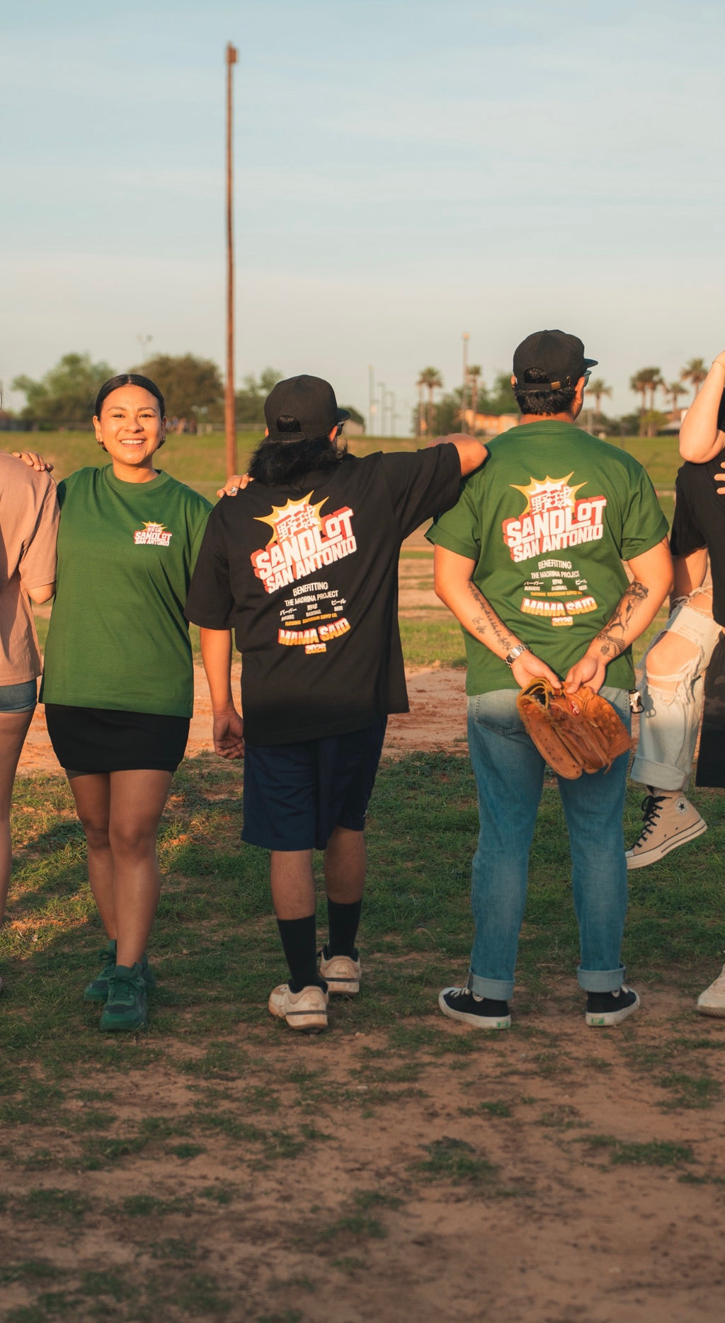 Sandlot Madrina benefit tee green