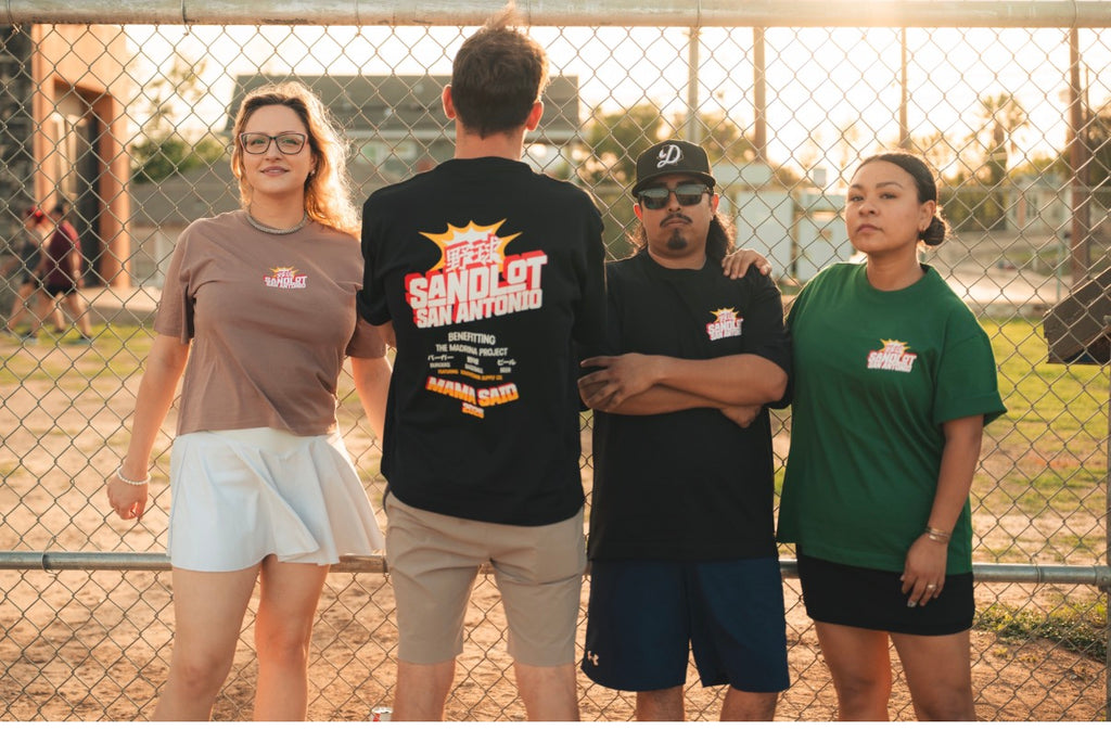Sandlot Madrina benefit women’s tee dusty pink