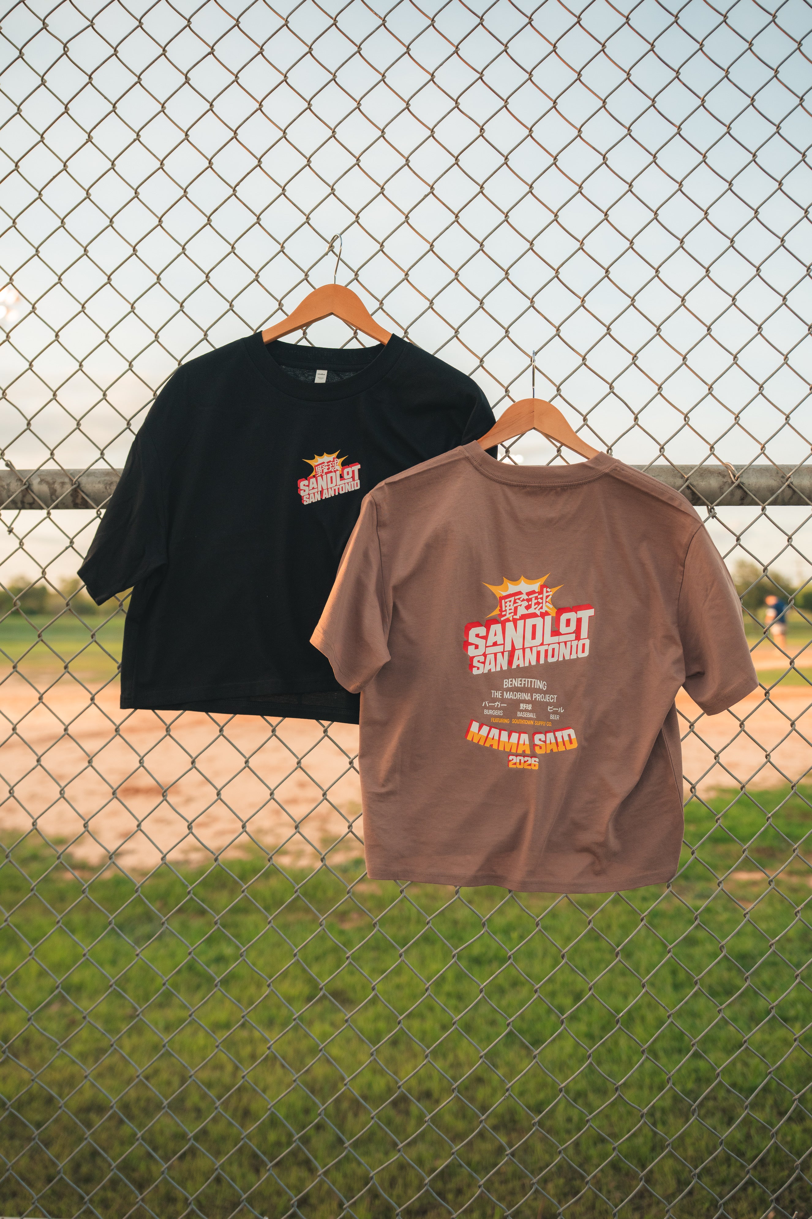 Sandlot Madrina benefit women’s tee dusty pink