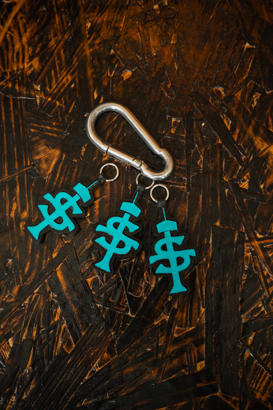 Leather Crest keychain